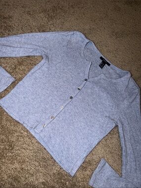 Forever 21 Ribbed Button Long Sleeve 🧡